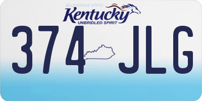 KY license plate 374JLG