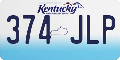 KY license plate 374JLP