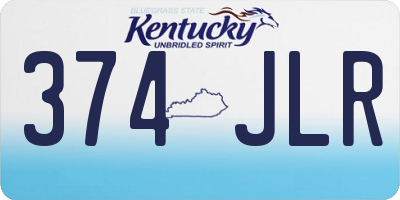 KY license plate 374JLR