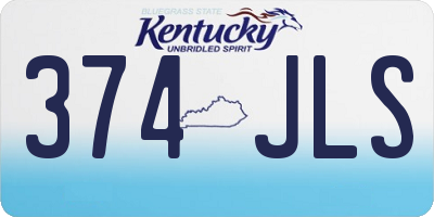 KY license plate 374JLS
