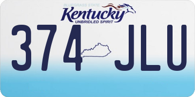 KY license plate 374JLU