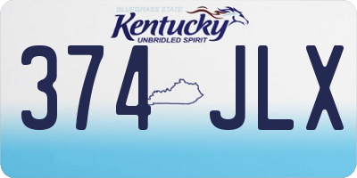 KY license plate 374JLX
