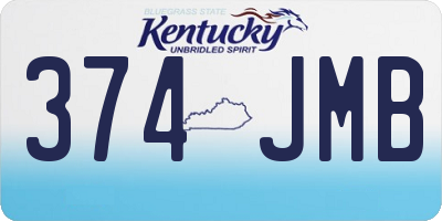 KY license plate 374JMB