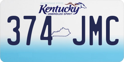 KY license plate 374JMC