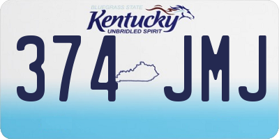 KY license plate 374JMJ