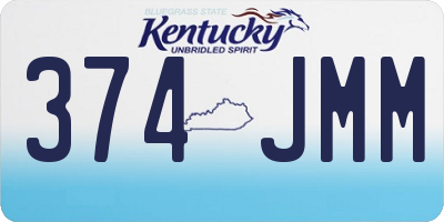 KY license plate 374JMM