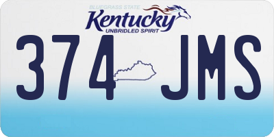 KY license plate 374JMS