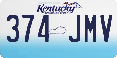 KY license plate 374JMV