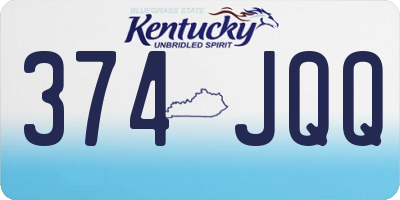 KY license plate 374JQQ