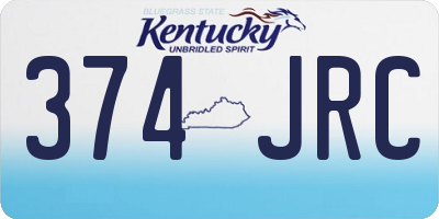 KY license plate 374JRC