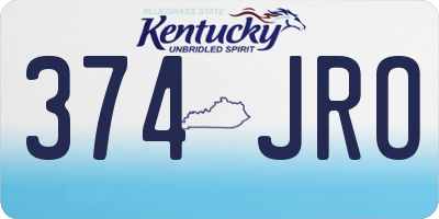 KY license plate 374JRO