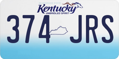 KY license plate 374JRS