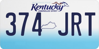 KY license plate 374JRT