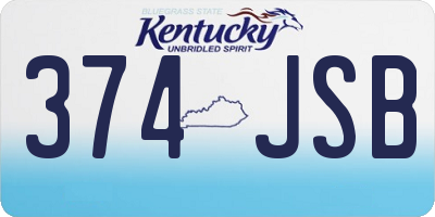 KY license plate 374JSB