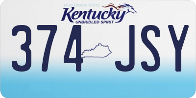 KY license plate 374JSY