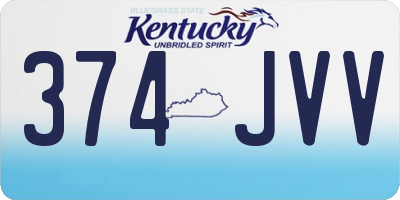 KY license plate 374JVV