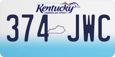 KY license plate 374JWC