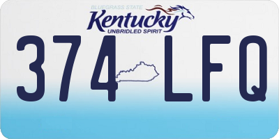 KY license plate 374LFQ