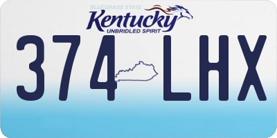 KY license plate 374LHX