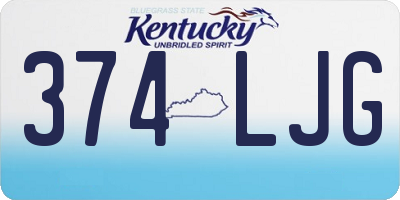 KY license plate 374LJG