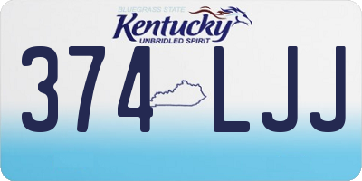 KY license plate 374LJJ