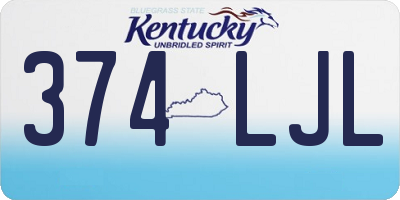 KY license plate 374LJL