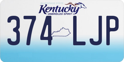 KY license plate 374LJP