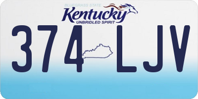 KY license plate 374LJV