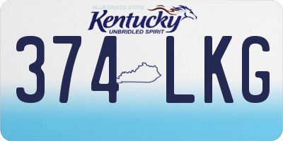 KY license plate 374LKG