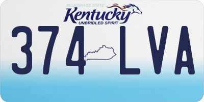 KY license plate 374LVA