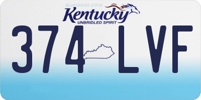 KY license plate 374LVF