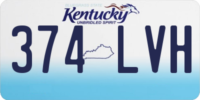 KY license plate 374LVH