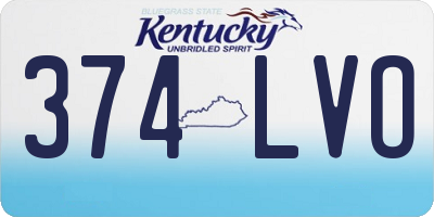 KY license plate 374LVO