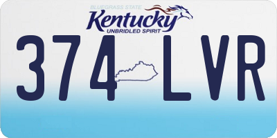 KY license plate 374LVR