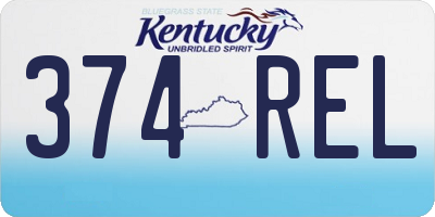 KY license plate 374REL