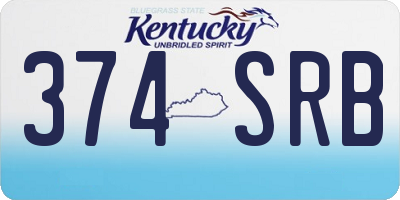KY license plate 374SRB