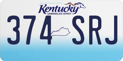 KY license plate 374SRJ