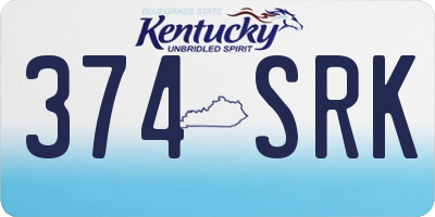 KY license plate 374SRK