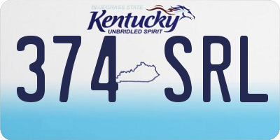 KY license plate 374SRL