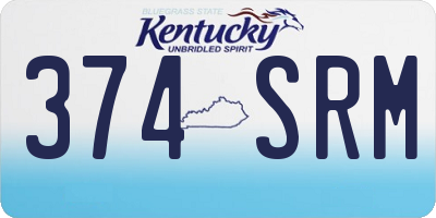 KY license plate 374SRM