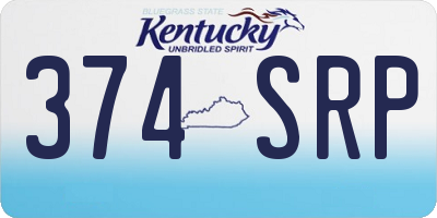 KY license plate 374SRP