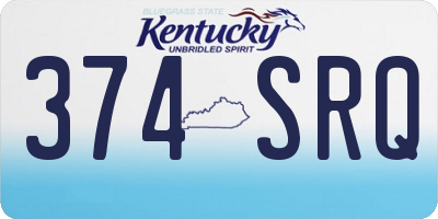 KY license plate 374SRQ