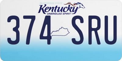 KY license plate 374SRU