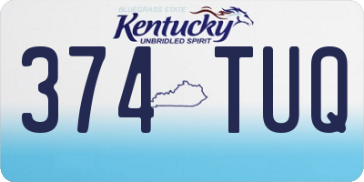 KY license plate 374TUQ