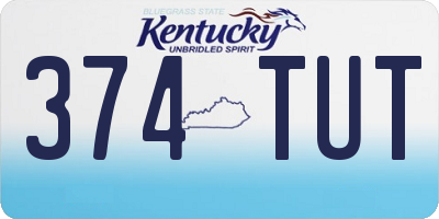 KY license plate 374TUT