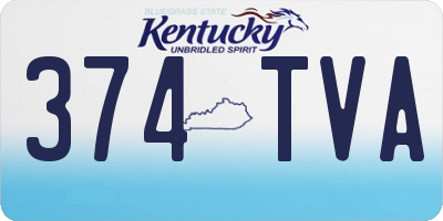 KY license plate 374TVA