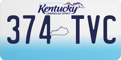 KY license plate 374TVC