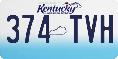 KY license plate 374TVH