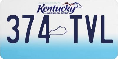 KY license plate 374TVL