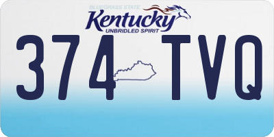 KY license plate 374TVQ